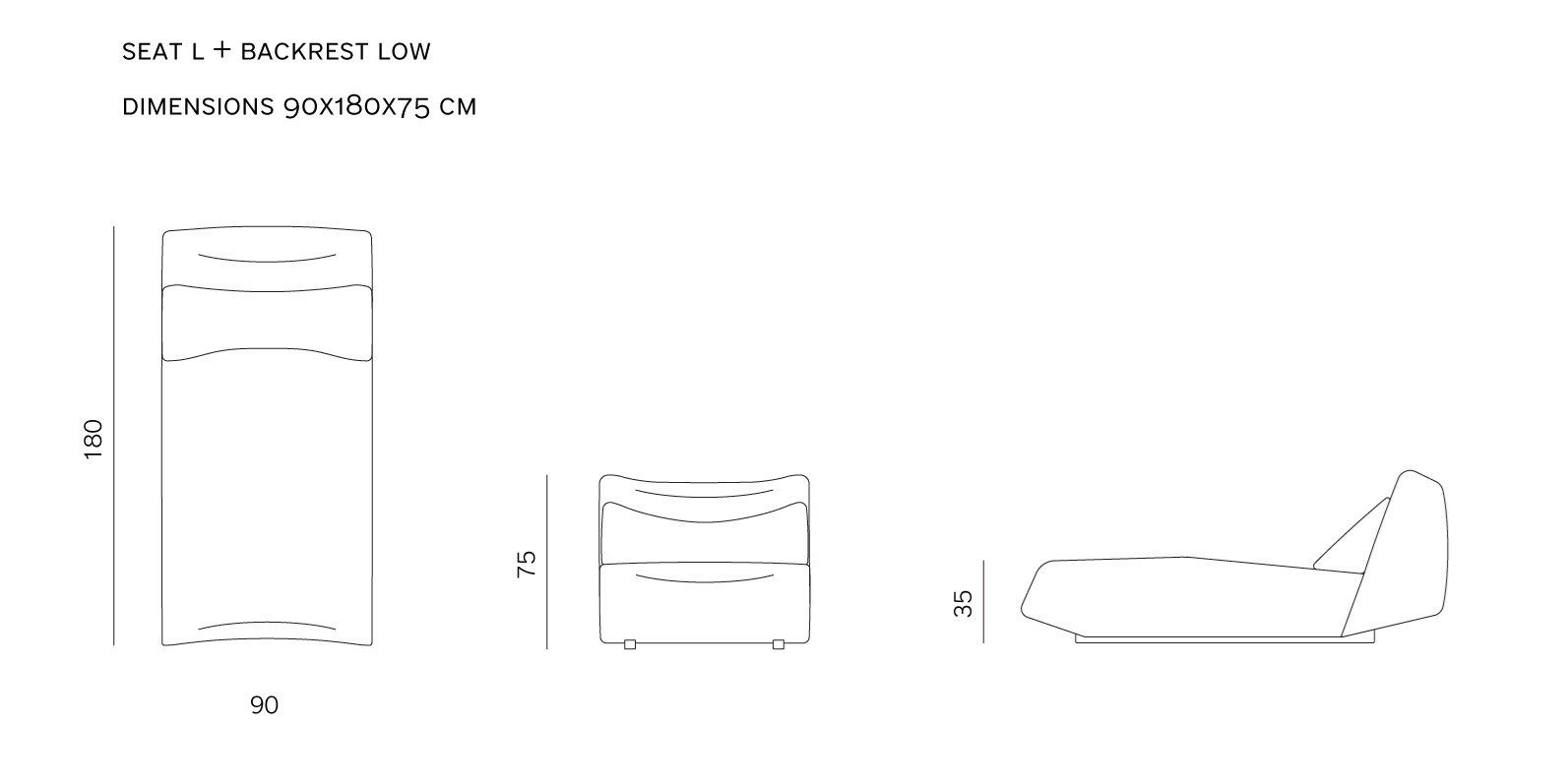 Модульный угловой диван из ткани prostoria Отсутствует ARCH-00036568 - Вид №2