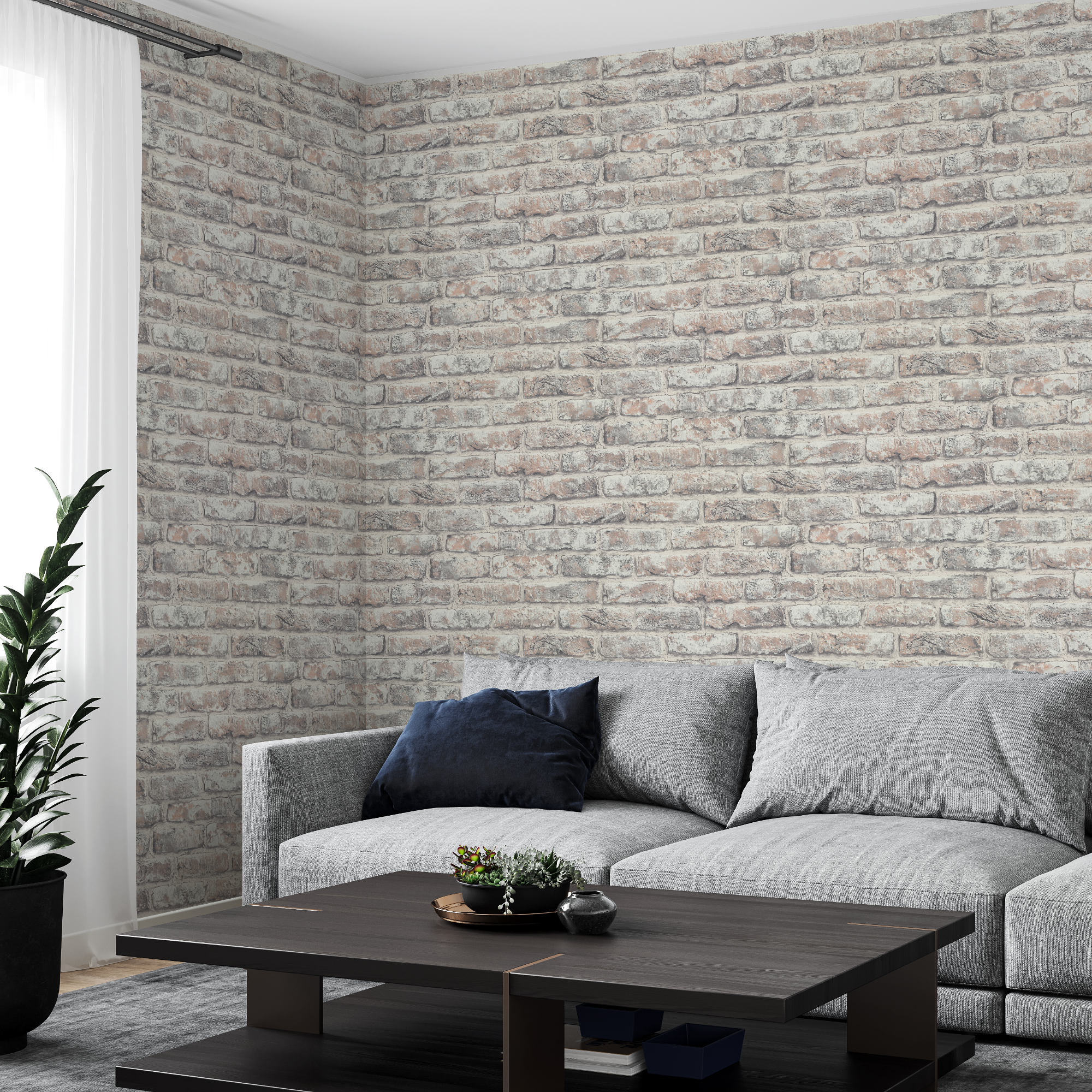 ПАЛИТРА Fort - флизелиновые обои коричневые структурные для гостиной 85570635 STLM-0063967 - Вид №3