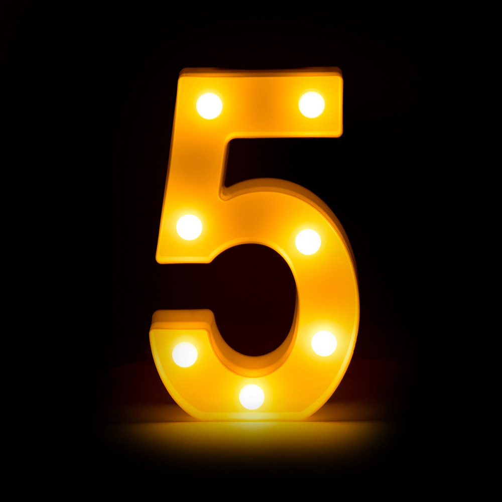 Ночник детский "Цифры" LITTLE LOVELY COMPANY  281693 Белый Santreyd  - Вид №9