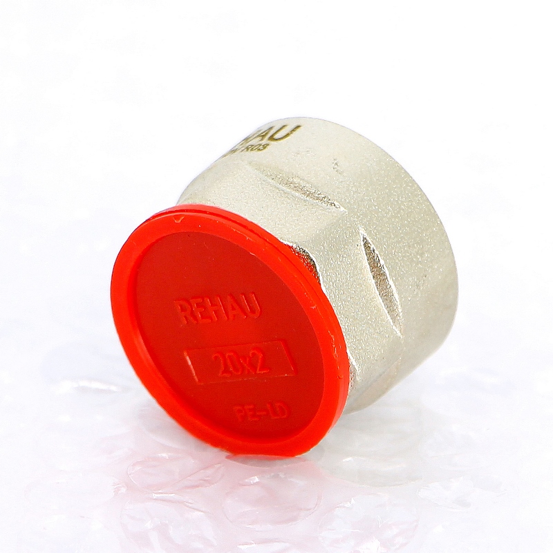 Соединитель обжим-В никелированный для трубы RAUTHERM S REHAU 20х2 250617 - Вид №1