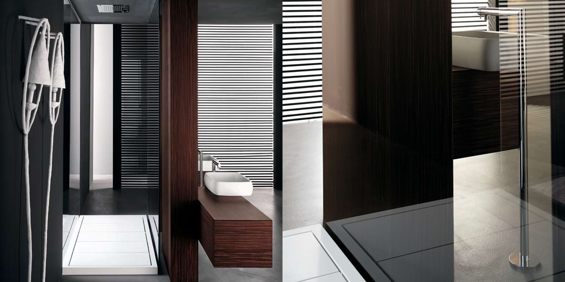 Комбинация ванной комнаты KU 54 в отделке Ring 64 MillTek / 85 Palissandro MILLDUE KUBIK KUBIK54 - Вид №2