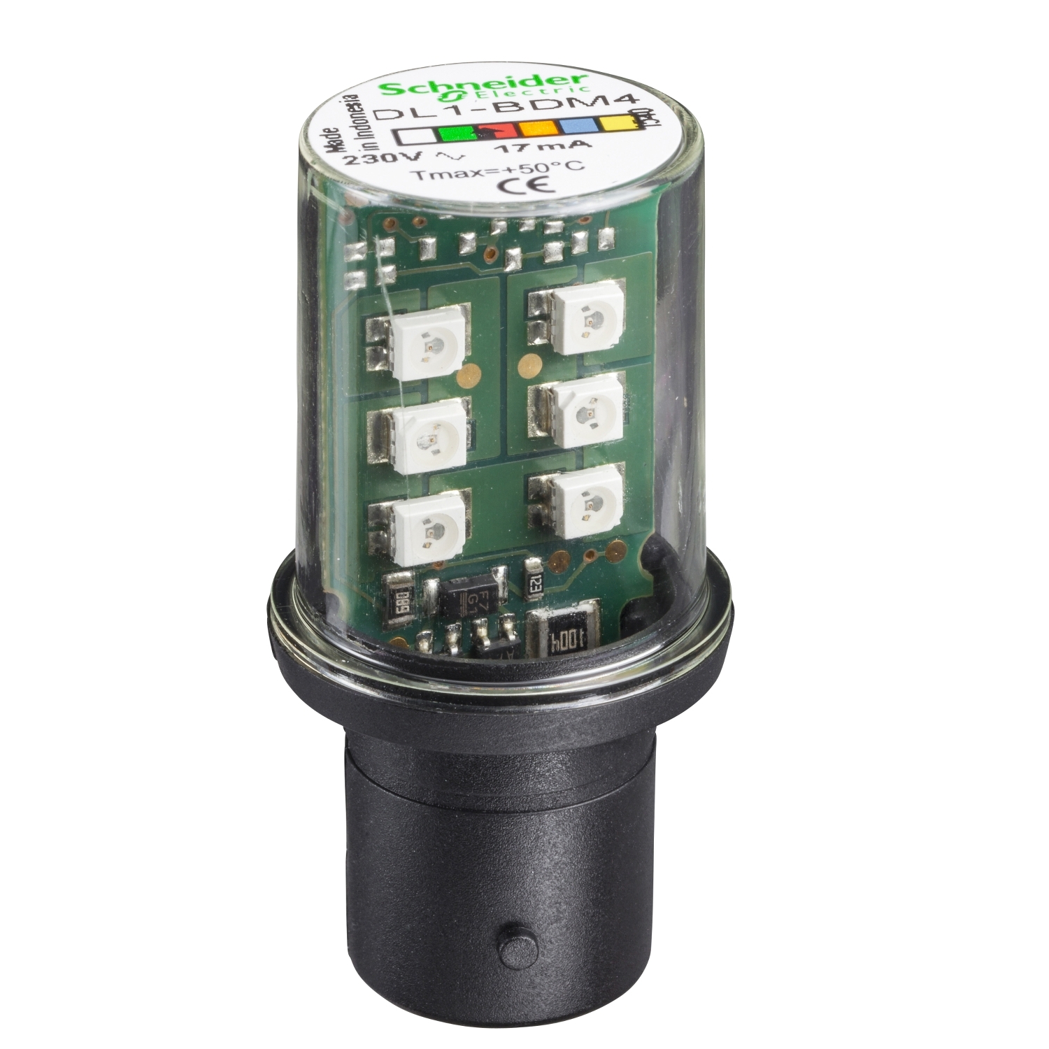 DL1BDM4 Светодиодный кластер Harmony, 230В, Красный Schneider Electric Световые колонны, сирены, маяки 