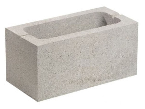 Облицовочный блок с отверстием для наружной кладки