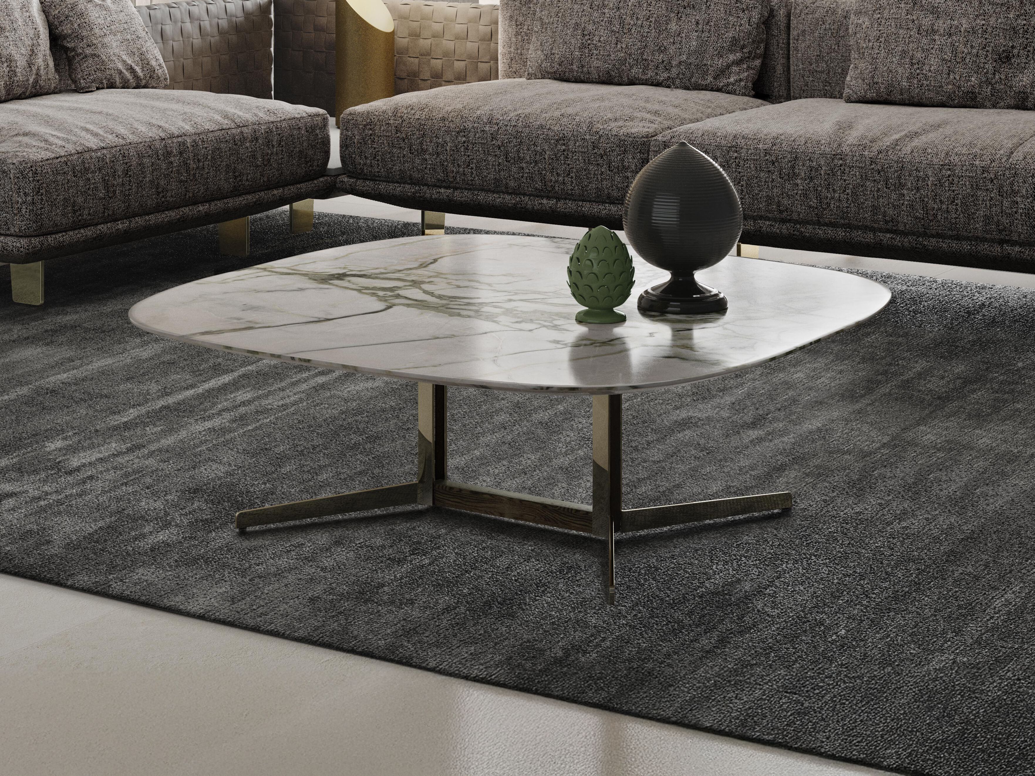 Низкий круглый журнальный столик с мраморной столешницей Natuzzi Italia Campus ARCH-00003217 - Вид №3