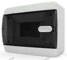 Бокс внешний на 6 модулей Tekfor (черная прозрачная дверь) 7283