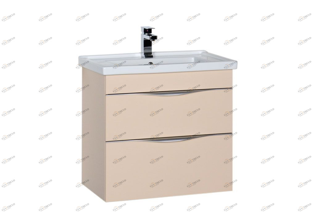 Тумба с раковиной Aquanet Эвора 70 бежевый 0018402100182323
