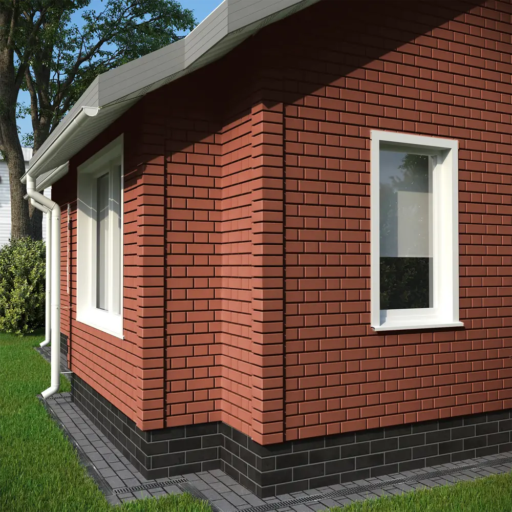 Фасадная панель FineBer «Кирпич керамический» для эстетичной отделки 14380219 STLM-0004809 - Вид №3