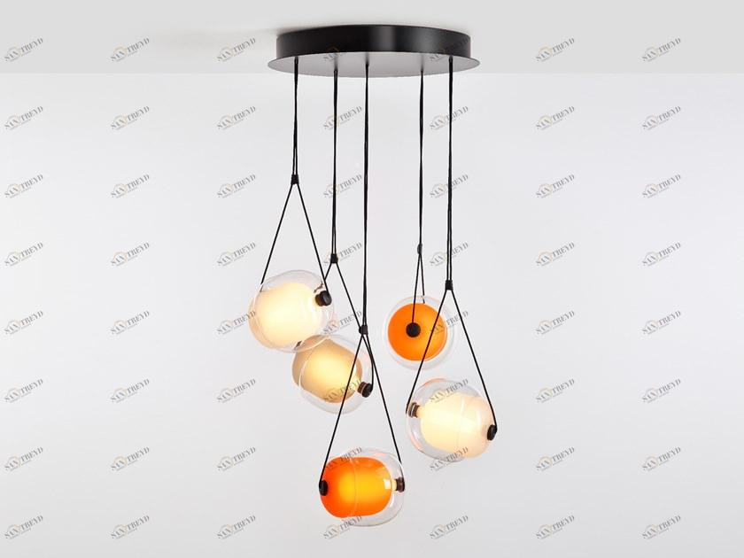 BROKIS Светодиодная подвесная лампа из дутого стекла Capsula Pc966; pc937; pc943