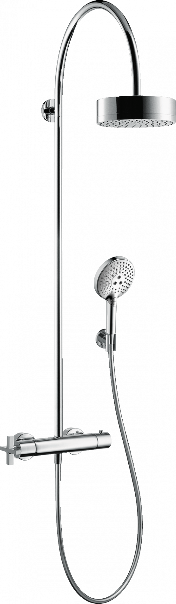 39670000 Showerpipe с термостатом и верхним душем 180 1jet AXOR CITTERIO