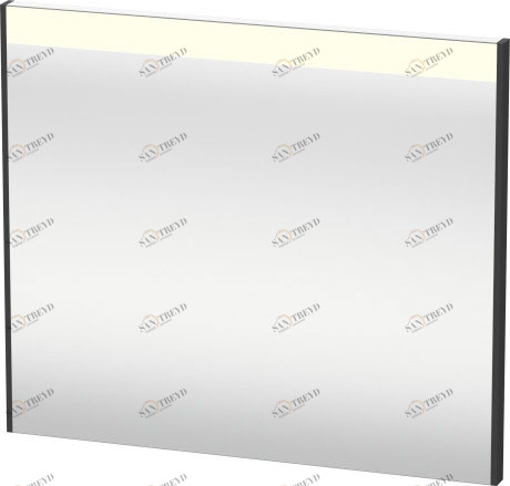 BR700204949 Brioso Зеркало с подсветкой Графит матовый, декор Duravit