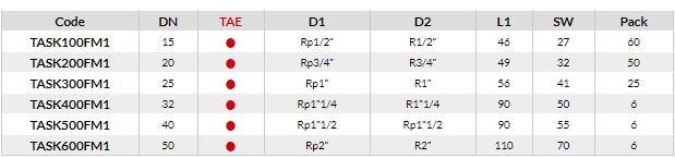 TECO Фитинг с внутренней / наружной резьбой Firebag® sun-id-1445292 - Вид №1