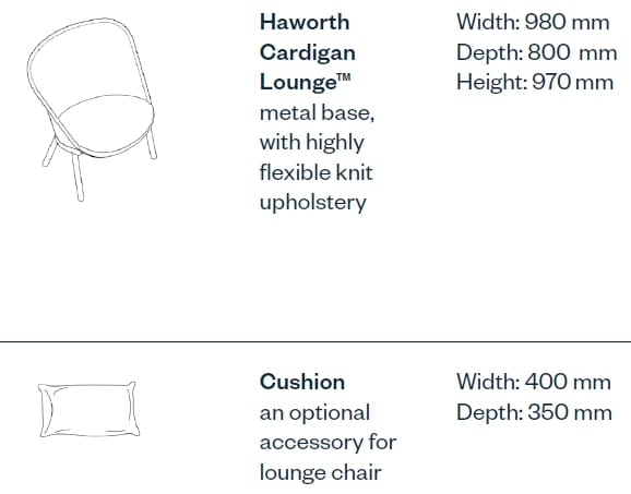 Тканевое кресло Haworth CARDIGAN LOUNGE™ ARCH-00006612 - Вид №2