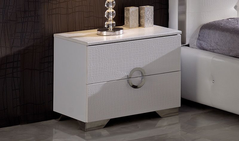 Тумбочка прикроватная белая CO ESF FIUME 043978 Белый  - Вид №1