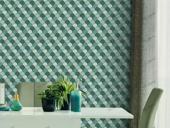 Jannelli&Volpi Узорчатые обои в ткани современного стиля M.c. escher sun-id-1416160