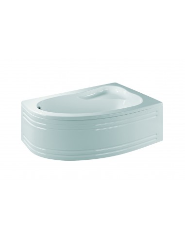 674900 001 00  Угловая ванна Florida левая версия, экономия места, встроенное сиденье, регулируемые ножки и рама в комплекте, 150x 100 см Valentin  - Вид №2