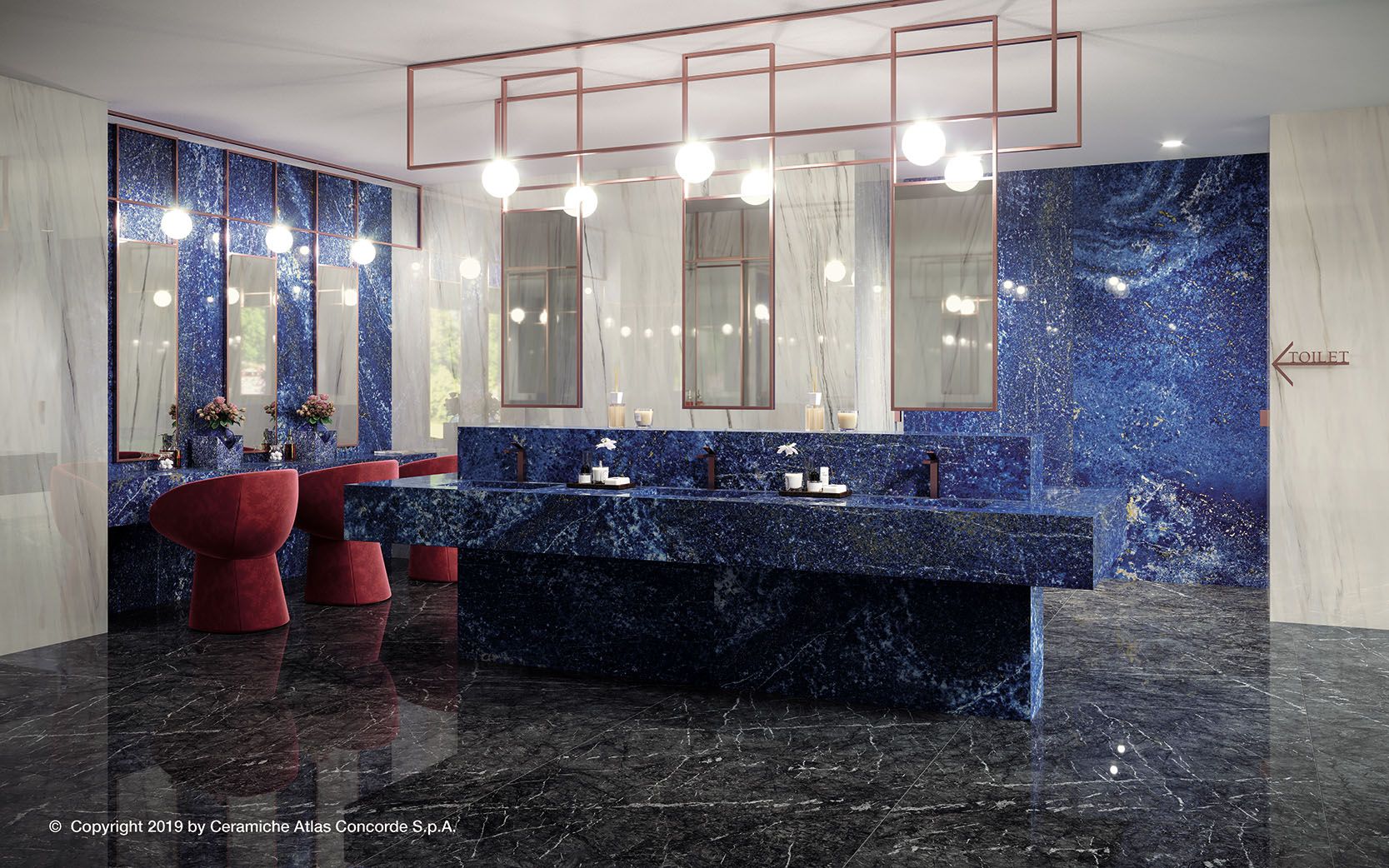 Пол из керамогранита с мраморным эффектом Atlas Concorde Marvel Dream ARCH-00135482 - Вид №32