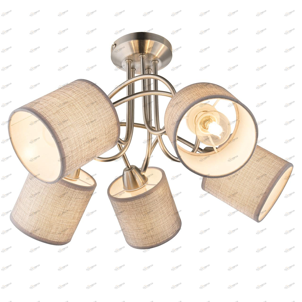 Потолочная люстра Globo Paco 15185-5D GLOBO PACO 109102 Серый Ceramica Globo 