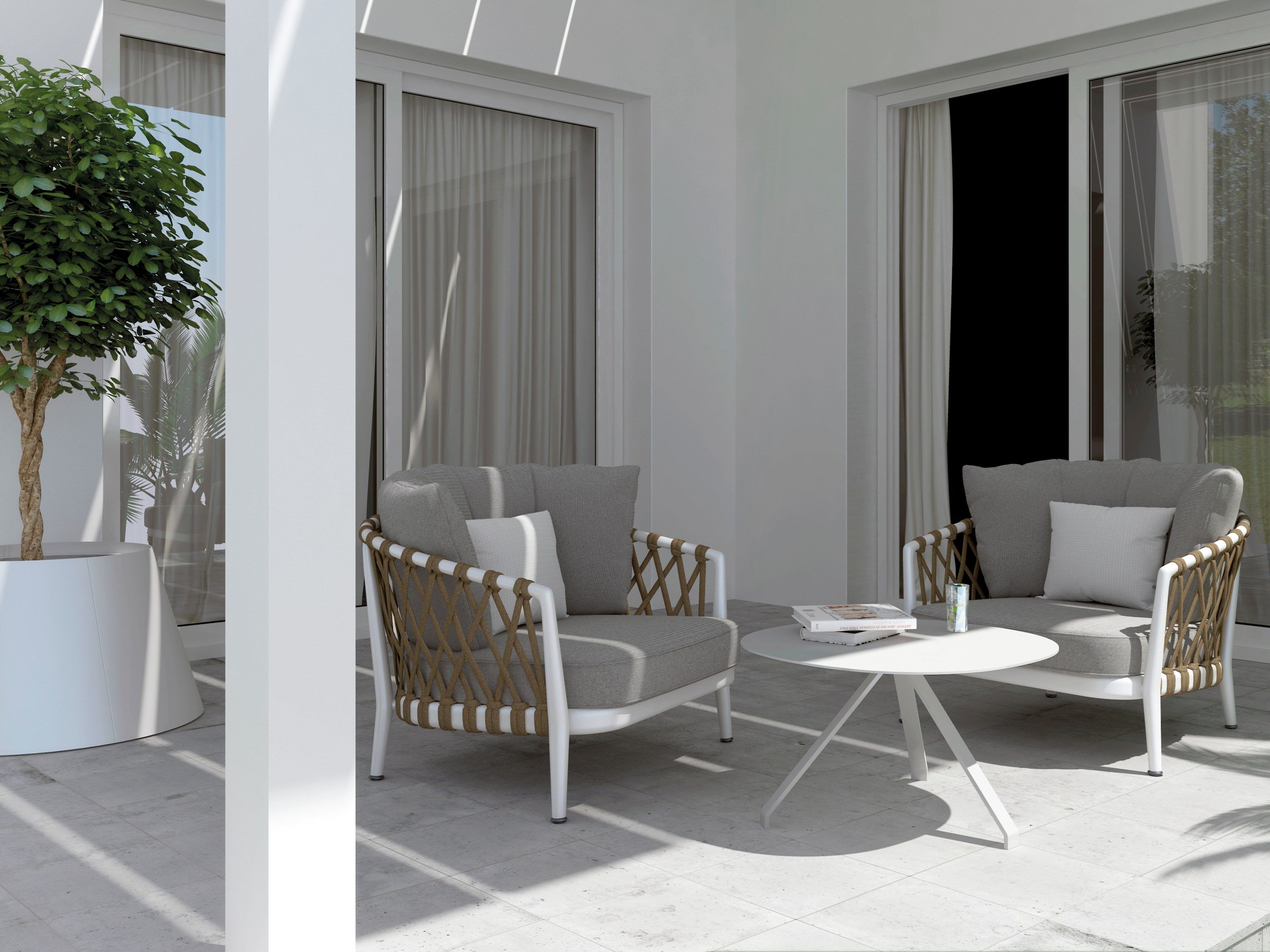 Алюминиевый журнальный столик Systemtronic CELES ARCH-00108200 - Вид №3