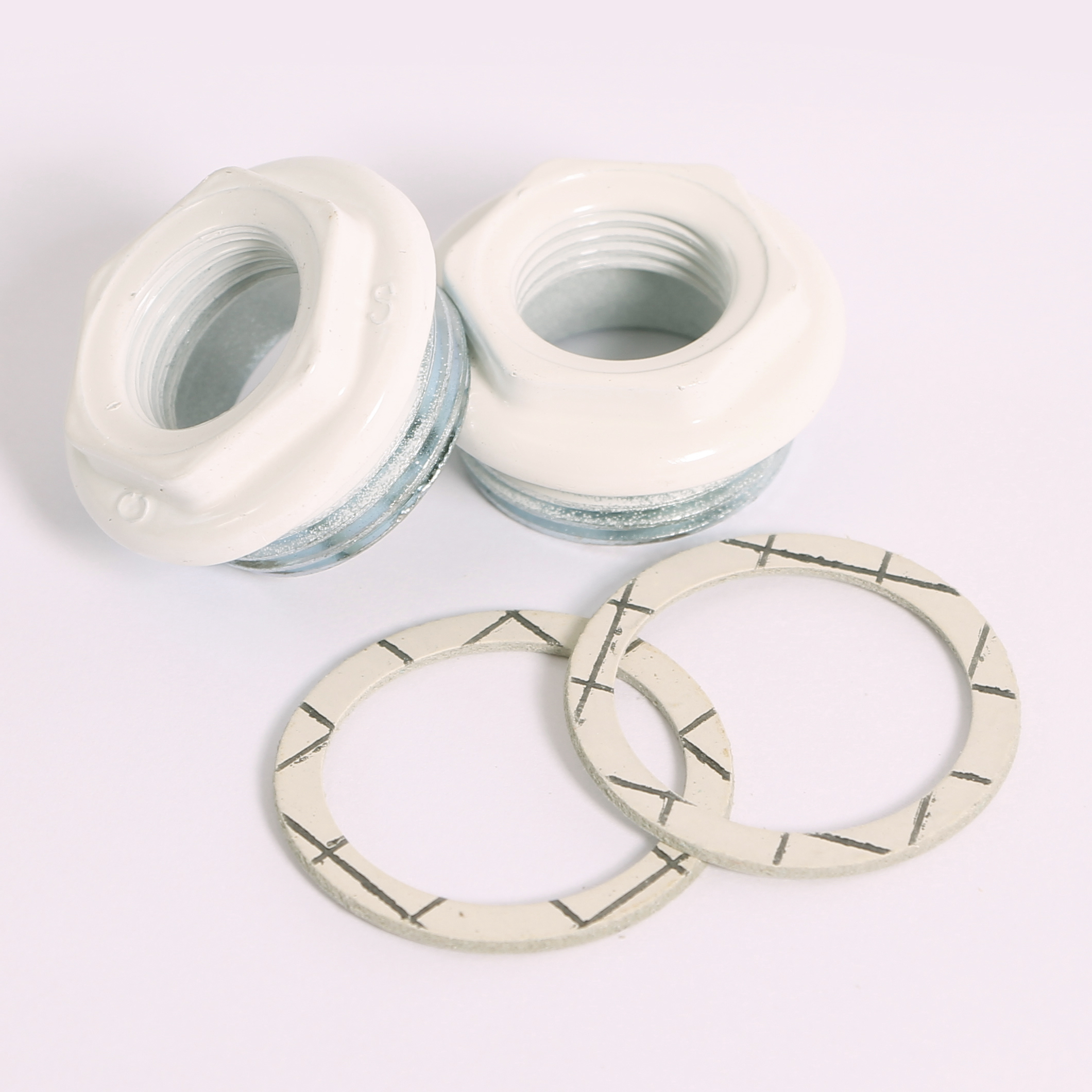 Комплект для подключения радиатора с плоской прокладкой TORIDO 1"х1/2" RAL9010 TK12P1 - Вид №5