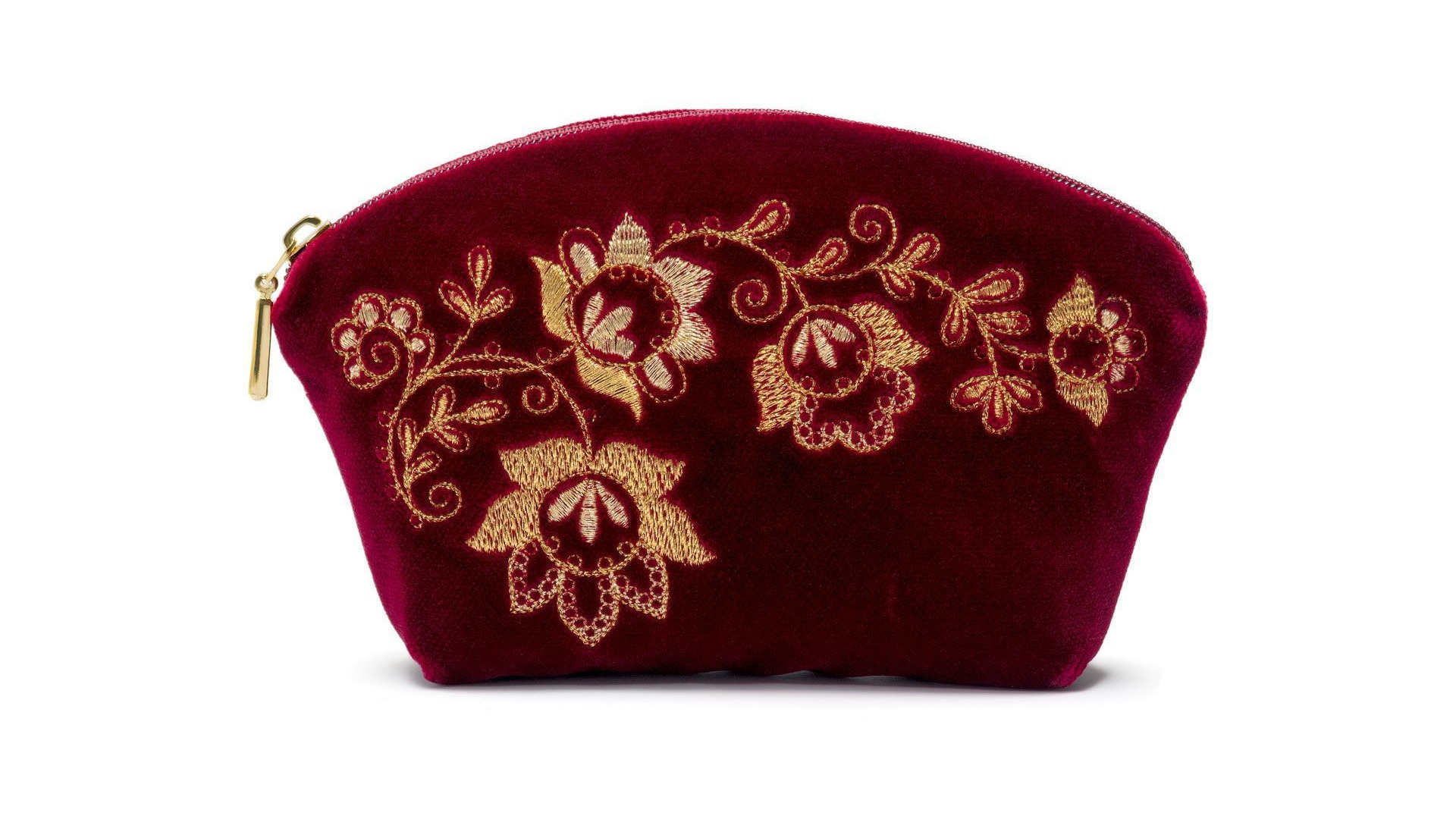 10660366 Торжокские золотошвеи Косметичка "Весеннее настроение" бархатная Бархат  - Вид №1