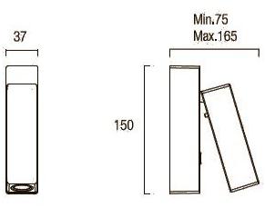 Grok Регулируемый настенный светильник из алюминия Hall sun-id-1497911 - Вид №5