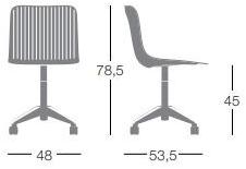 Segis Поворотное офисное кресло из полипропилена на колесиках Dragonfly sun-id-1359863 - Вид №2