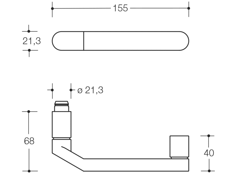 270XAH13.346 Сменный противопожарный комплект модель 273x HEWI Serie 270 | Edelstahl  - Вид №1