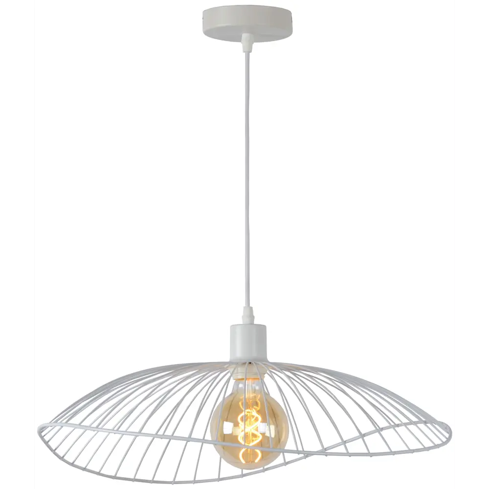 Светильник подвесной Toplight Agnes, 1 лампа, 4 м², с диммером, цвет белый 82509207 STLM-2110693 
