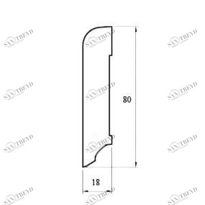 Плинтус Magestik floor Массивный Дуб 1000х80 мм MGK Magestic floor 1010000484