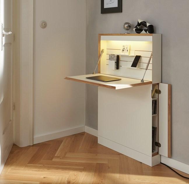 Müller Small Living Письменный стол из березы с откидными дверцами  Fl110  - Вид №3