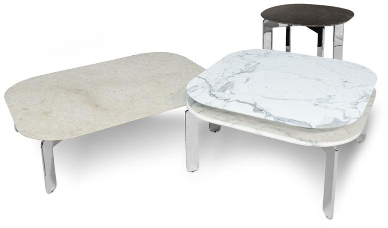 AKDO Квадратный журнальный столик из мрамора калакатта Ecco stone sun-id-1399465 - Вид №3