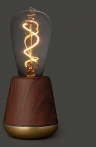 Humble Настольная светодиодная лампа под орех без проводов