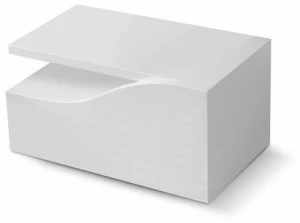 Reflex Прямоугольная прикроватная тумбочка из лакированной древесины с ящиками Segno