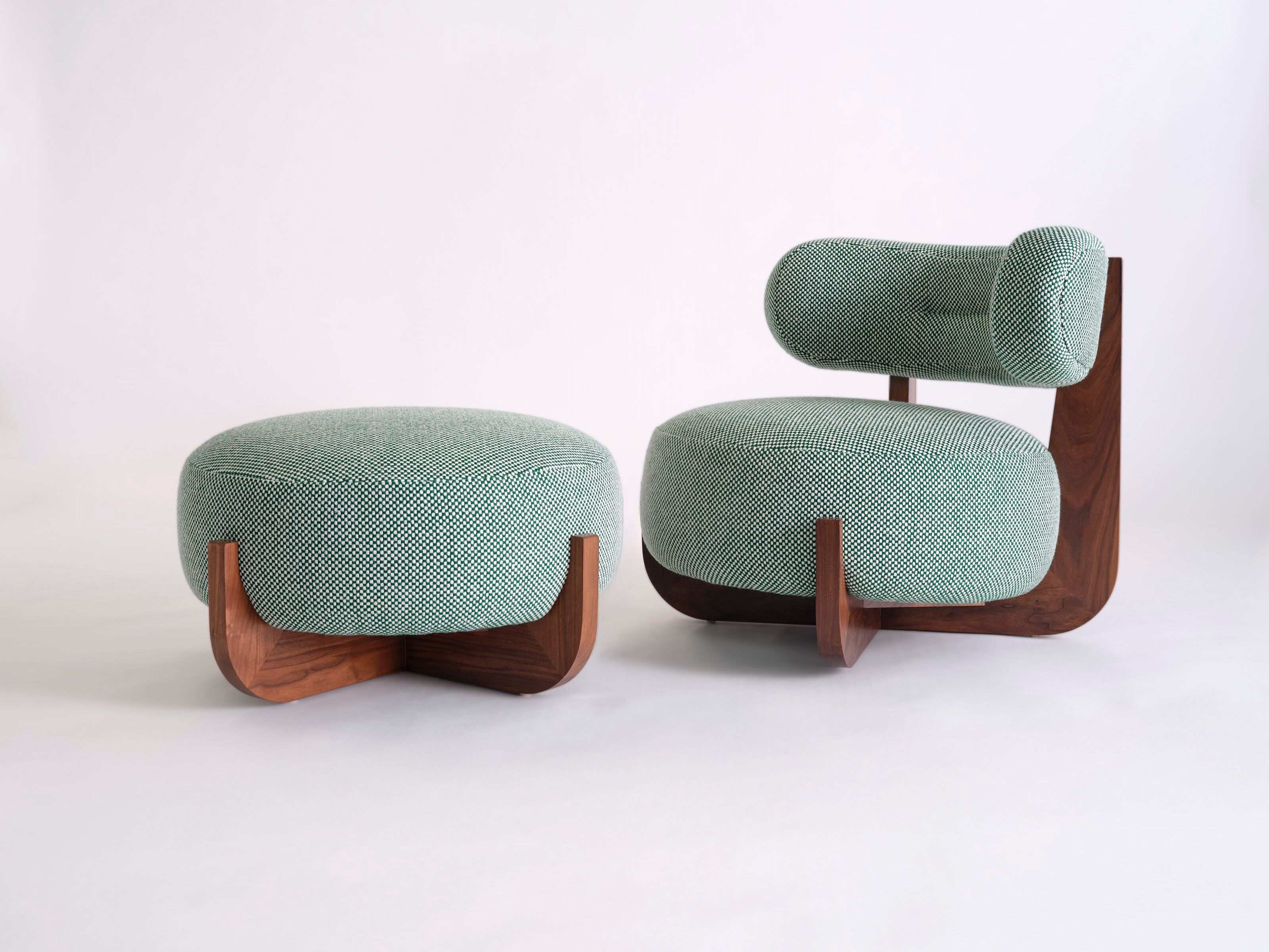 Круглый пуф из ткани Phase Design Ziba ARCH-00082258 - Вид №3