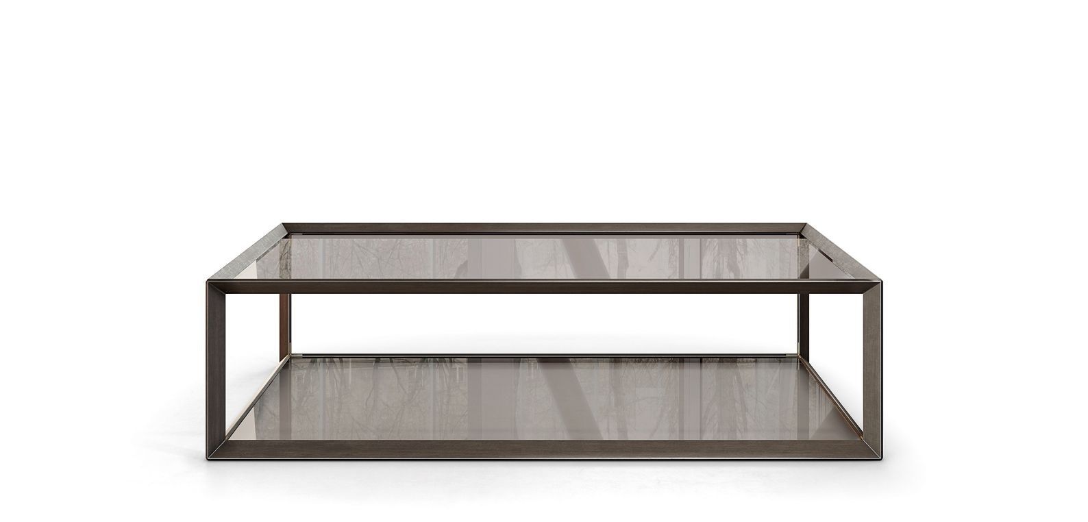 Низкий стол из стали и стекла ROCHE BOBOIS METALLICA ARCH-00073133 - Вид №3