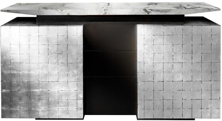 Garbarino Буфет с распашными дверцами, лакированный сусальным золотом Katai Kat2  - Вид №1