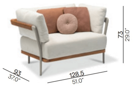 MANUTTI Садовое кресло с подлокотниками, обитое тканью Flex 1s / 1s048 - Вид №5