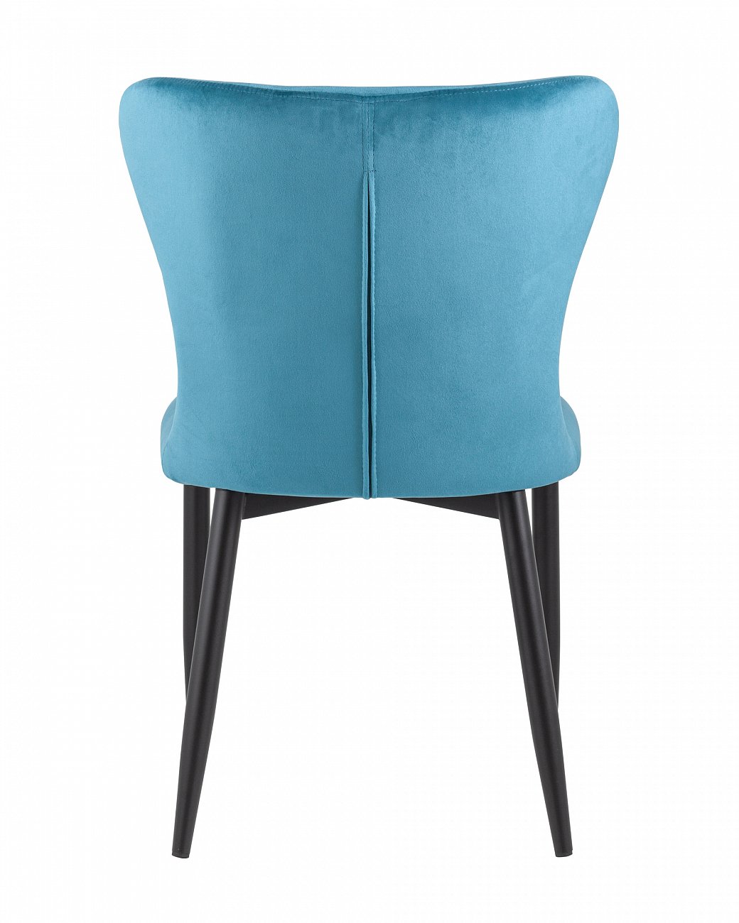 Стул мягкий со спинкой темно-бирюзовый с черными металлическими ножками "Лилиан" STOOL GROUP ДИЗАЙНЕРСКИЕ 00-3881783 Зеленый  - Вид №2