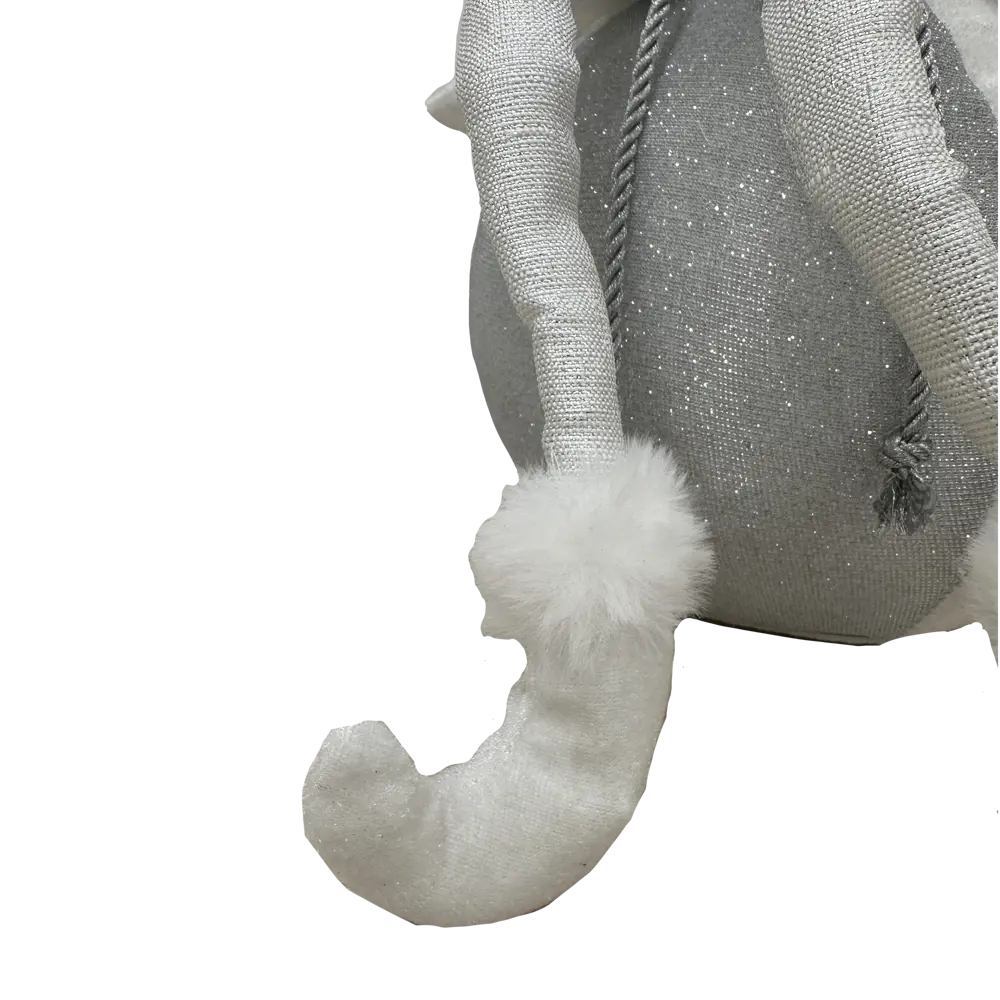 89381689 Декоративная фигура кукла Арлекин на шаре 40.5x20 см серебряный STLM-1407811 Santreyd Christmas - Вид №7