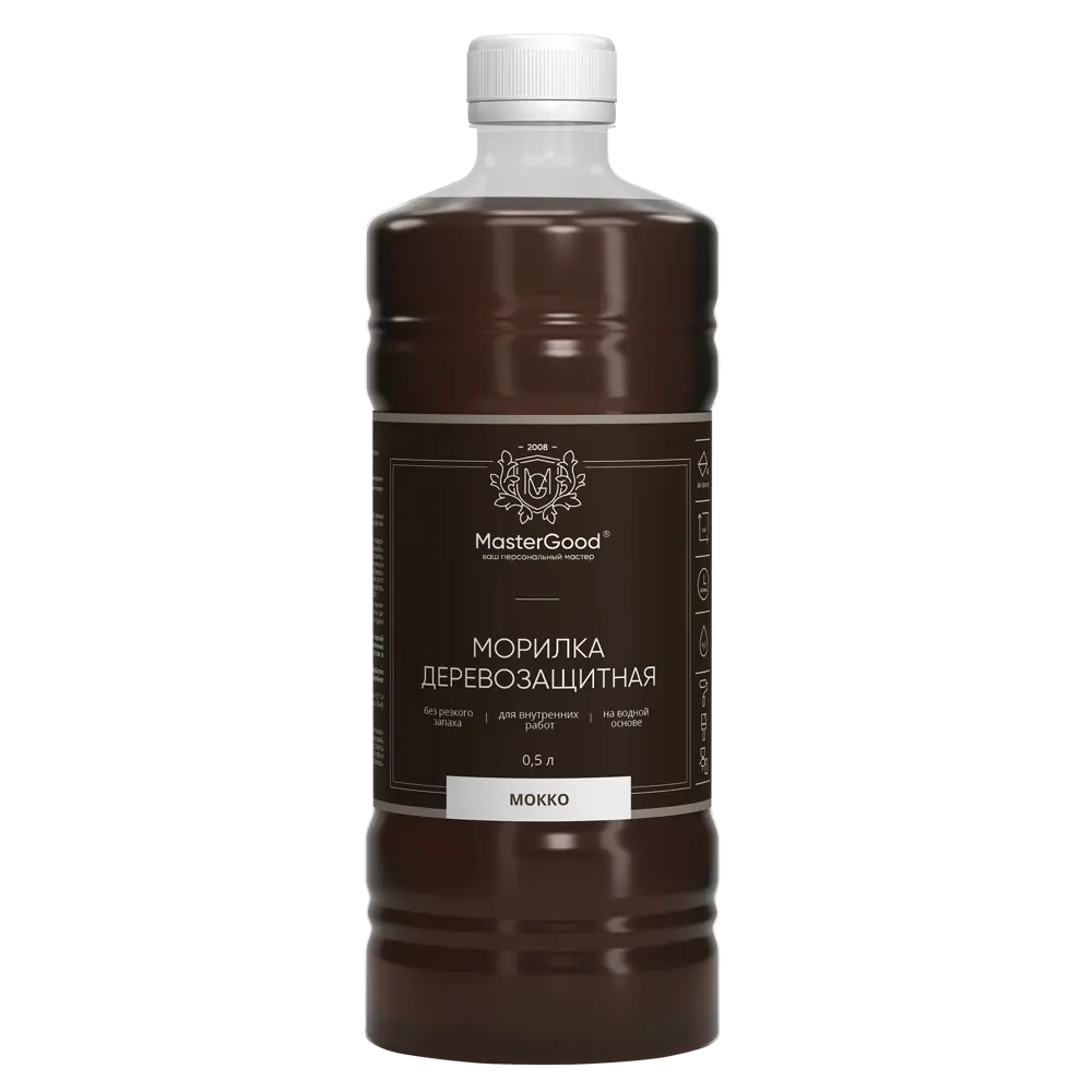 Морилка GOOD MASTER для дерева цвет мокко 0.5 л 88038577 STLM-0076611 - Вид №1