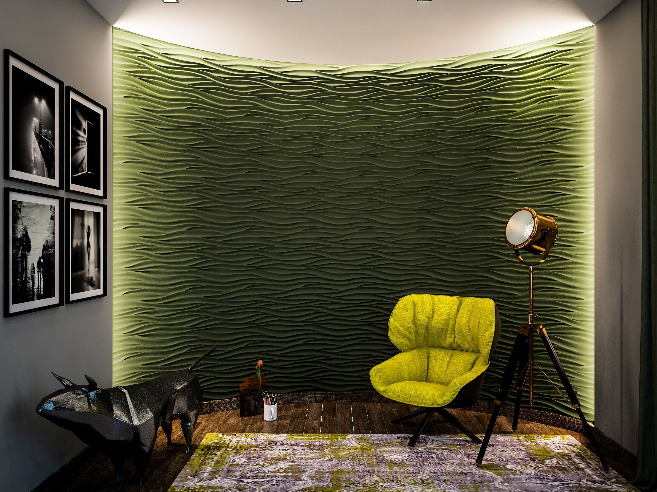 Трехмерное гипсовое покрытие WallDeco M-Modern ARCH-00016217