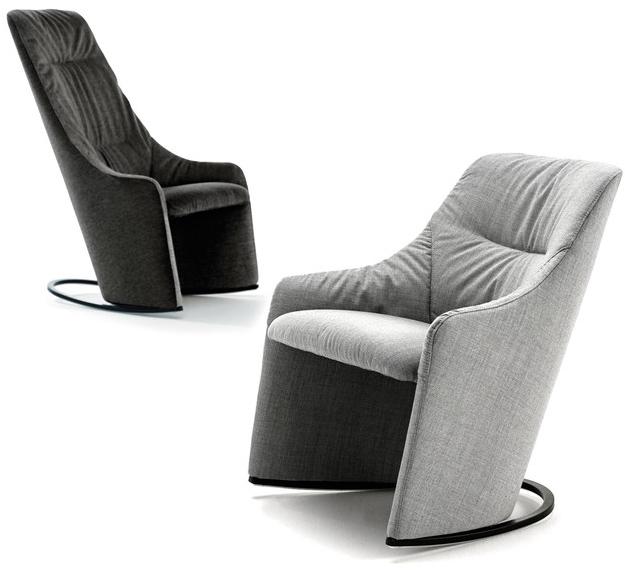 Viccarbe Кресло с обивкой из ткани с подлокотниками sun-id-1354016 - Вид №1