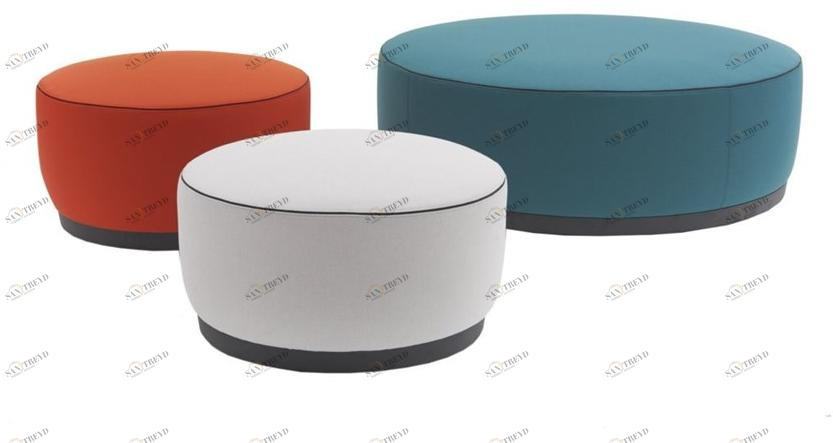 Segis Пуф из мягкой кожи Agorà Agora sun-id-1418490