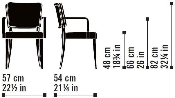 Very Wood Стул с обивкой и подлокотниками Wiener sun-id-1348997 - Вид №4