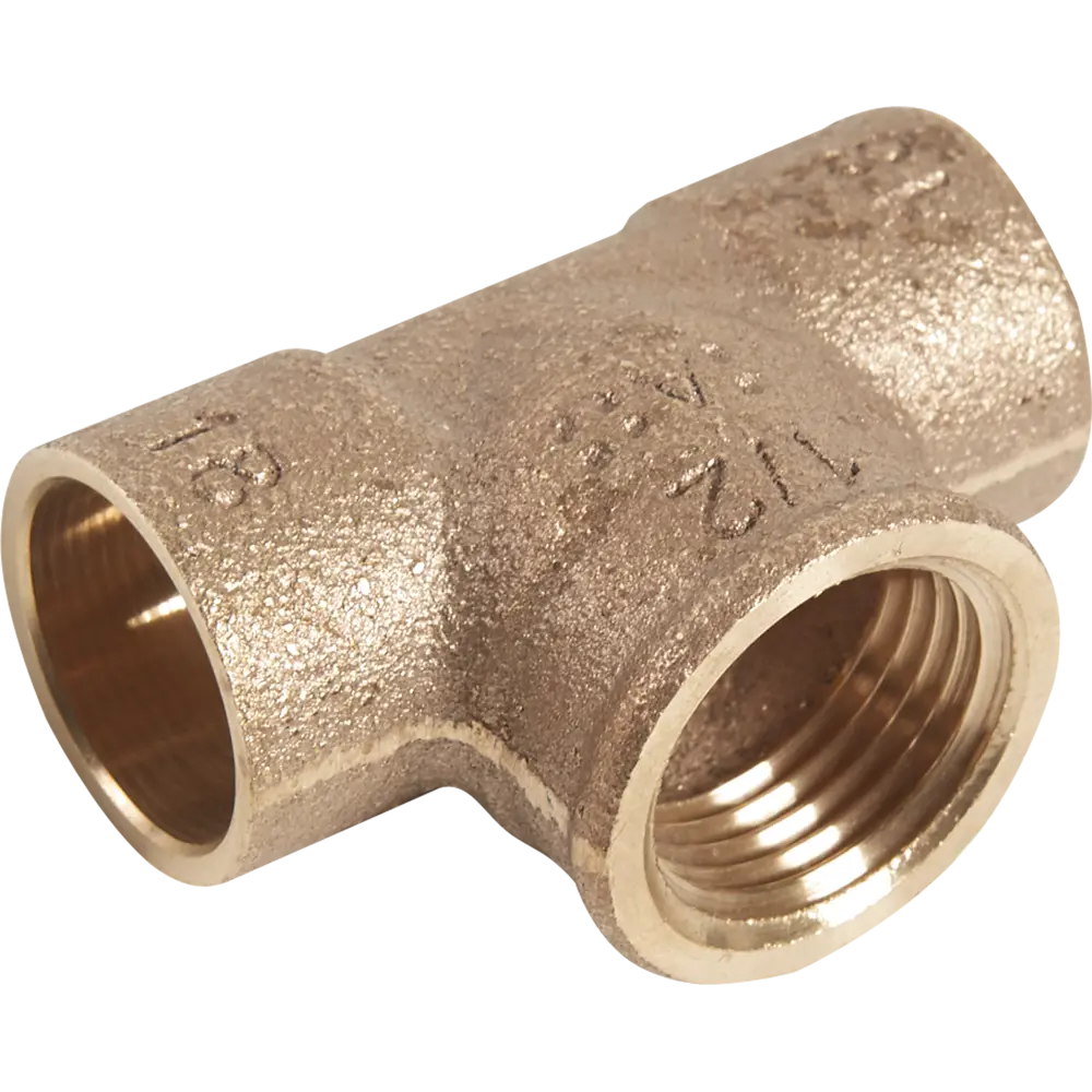 Тройник Viega 18х1/2"х18 мм внутренняя резьба, медь 103767 18605278 STLM-2136317 