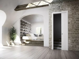 Scrigno Рама стойки для одинарной раздвижной двери Scrigno gold