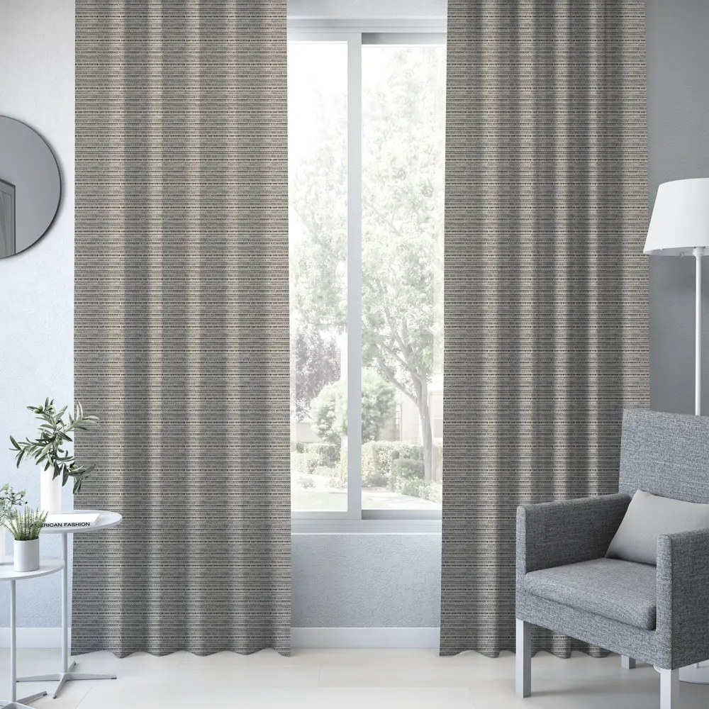 Штора на ленте Roncade 160x280 см цвет коричневый 83407074 STLM-2047540 INSPIRE  - Вид №3