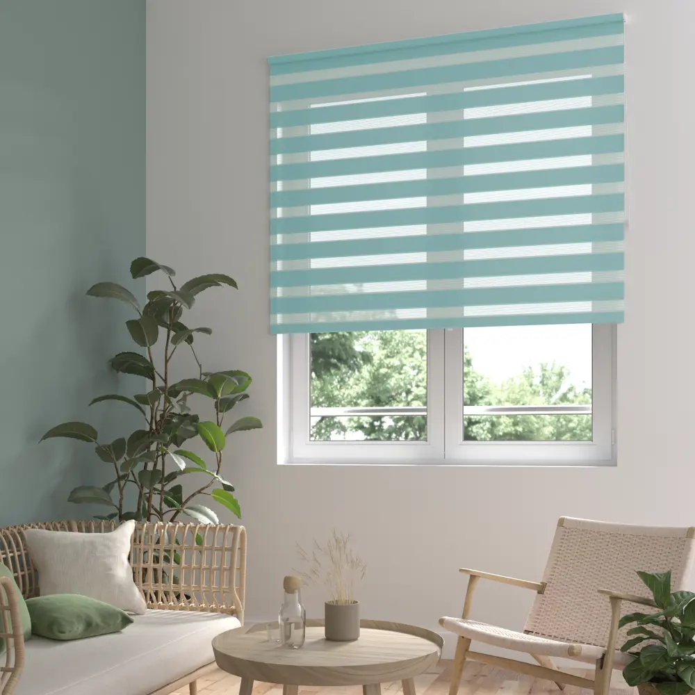 INSPIRE Peter - Рулонная штора день-ночь бирюза 140x175 см 85225661 STLM-0060095 - Вид №9