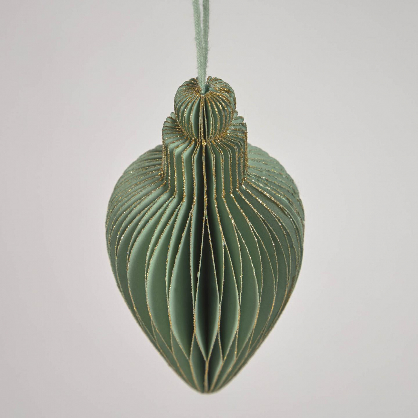 093416 Набор из 3 зеленых рождественских украшений La Forma Yaril  - Вид №1