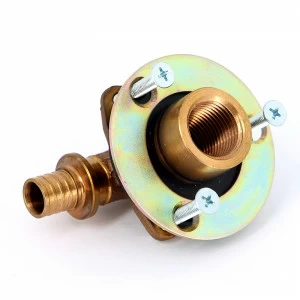 Водорозетка надвижная В латунная REHAU 16 x 1/2" бронза, для гипсокартона 28 мм RAUTITAN